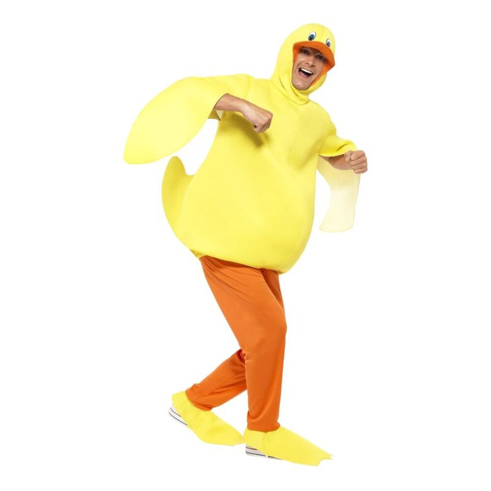 Smiffys Unisex Adult Duck Costume Set / Yellow/Orange